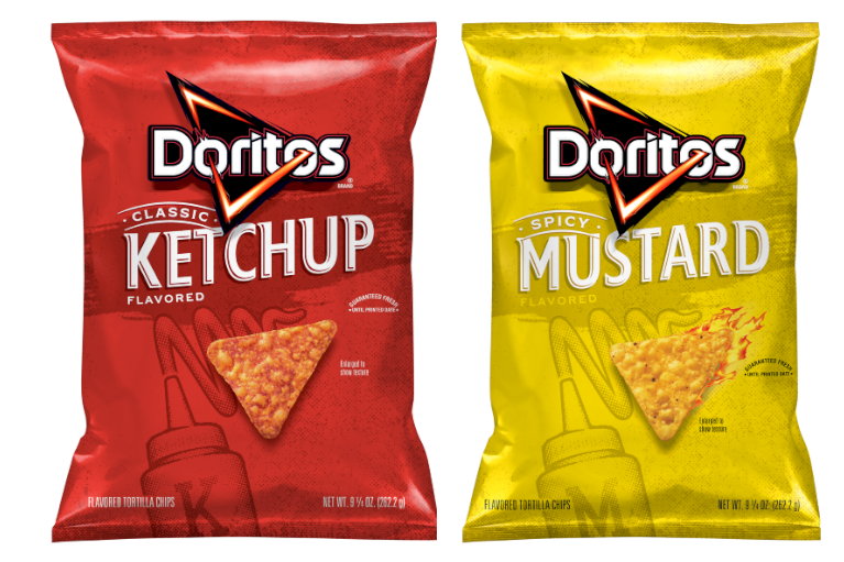 Doritos ketchup spicy mustard chips